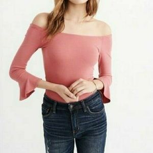 NWT Abercrombie & Fitch Bell Sleeve Bodysuit